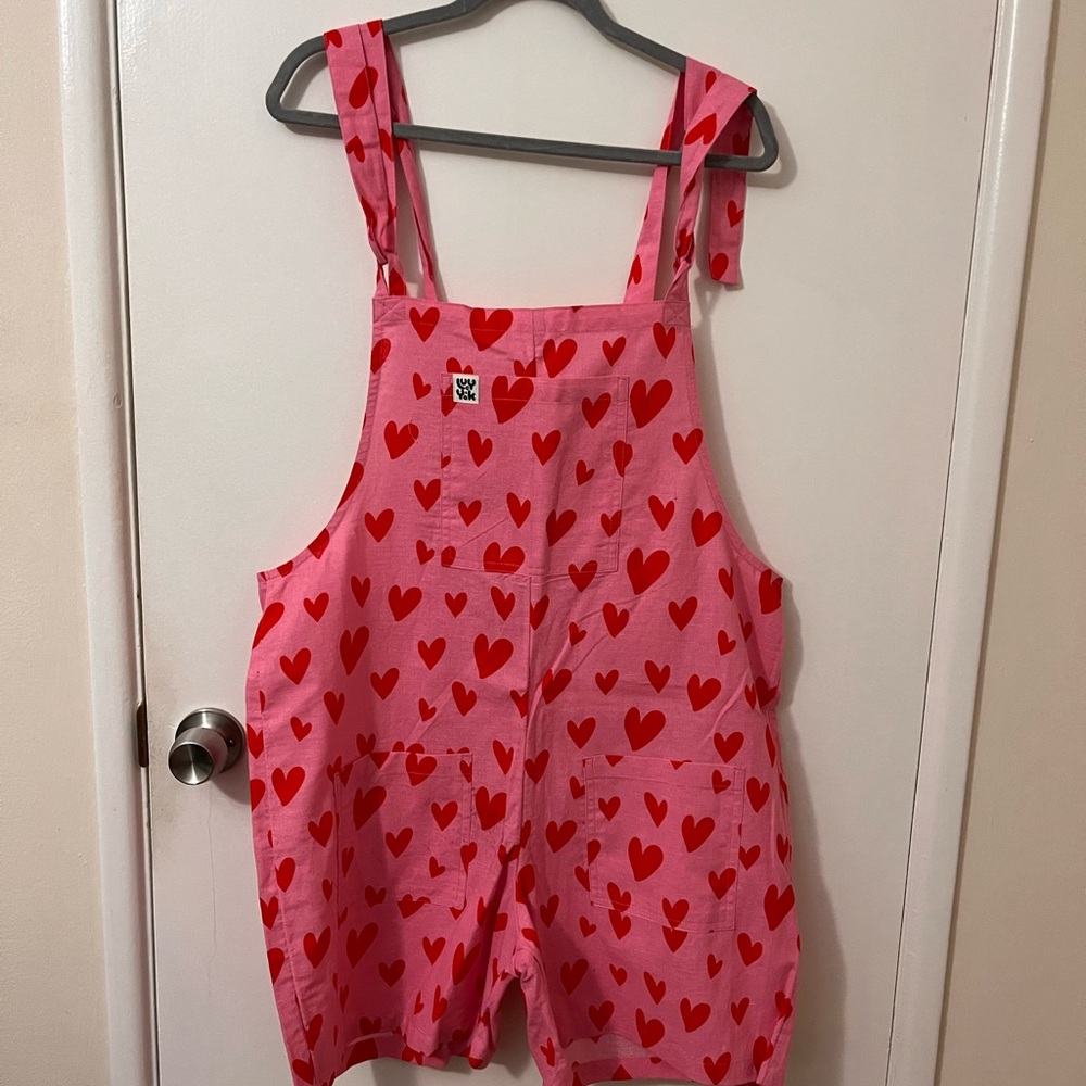 Lucy and Yak Cupid Shorts Overalls